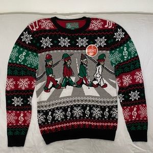 The elves Beatles Christmas sweater- lights up